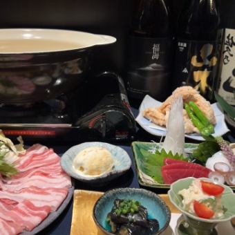 忘年會麻糬豬肉火鍋套餐（120分鐘無限暢飲）6,000日圓（含稅）