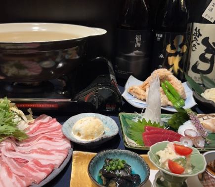 忘年会麻糬猪肉火锅套餐（120分钟无限畅饮）6,000日元（含税）