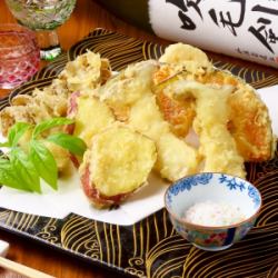 冬野菜の天麩羅