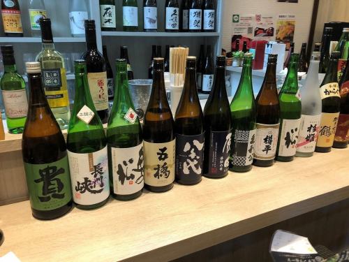 Popular local sake and sake