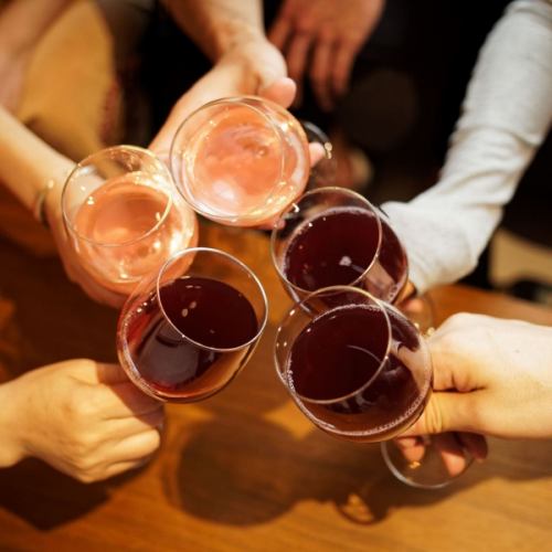 All-you-can-drink 10 types of wine!