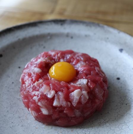 マグロとパンチェッタのタルタル