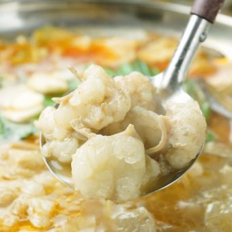 ≪唐揚げ食べ放題≫【もつ鍋(味噌)コース】 全8品2時間飲み放題付き 3280円