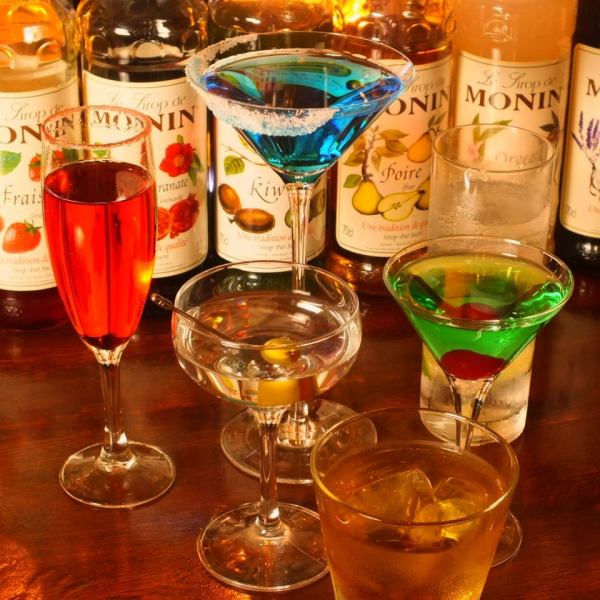 【お酒好きにはたまらない空間♪】お酒の種類はオールジャンル☆もちろんお酒の単品注文も承ります◎