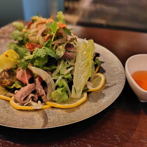 牛しゃぶとレモンのサラダ