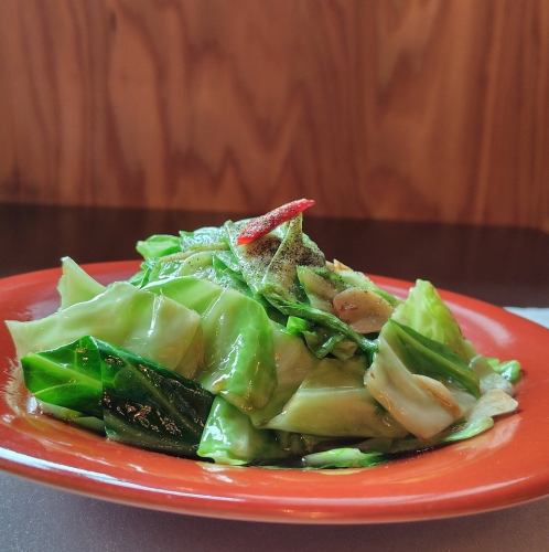 キャベツのオイスター炒め