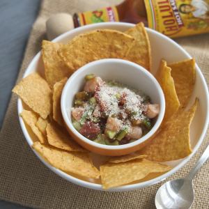 Shrimp and avocado salsa