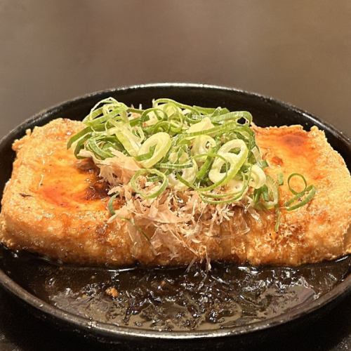 厚揚げの鉄板焼