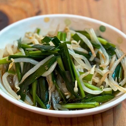 Chinese chive and bean sprout namul