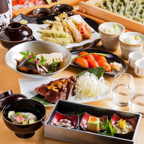 Enjoy Echigo cuisine made with seasonal ingredients