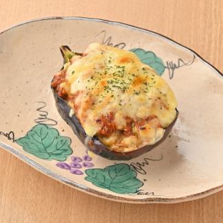 Kamo eggplant baked with Echigo miso and cheese