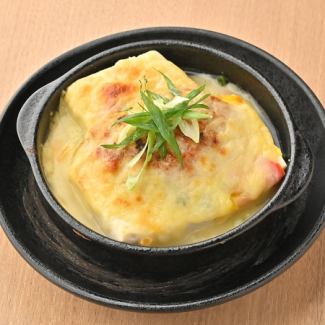 Echigo tofu and meat miso gratin