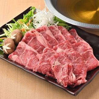 Echigo Kuroge Wagyu beef hotpot, dashi shabu-shabu/sukiyaki, 1 serving each