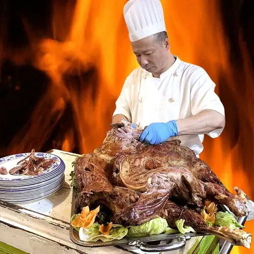 窯焼き 羊丸焼き(半身)