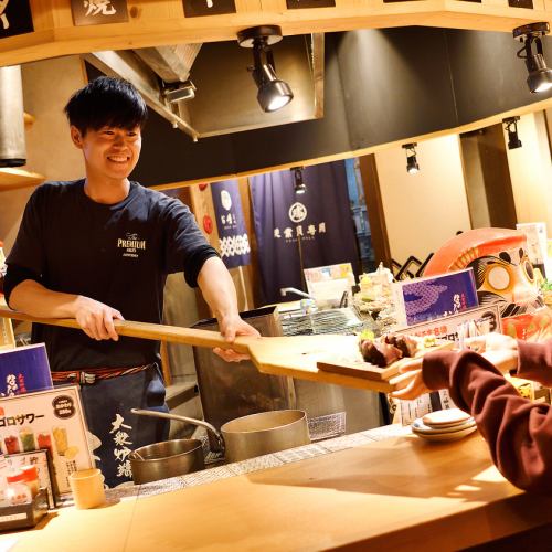 Each item is carefully grilled right in front of you.