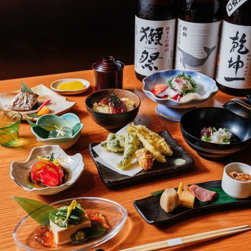 【春麗】使用當季食材的引以為傲的套餐～共9道菜～+含1杯飲料5,800日圓（含稅）