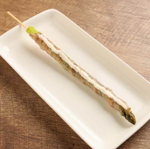 Pork roll with asparagus
