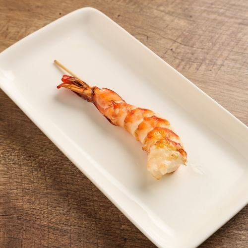 Shrimp grilled with salt