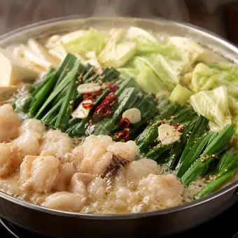 【3H飲放】和牛もつ鍋食べ放題×阿波尾鶏の逸品や田舎料理『燈』全8品5390円⇒4480円