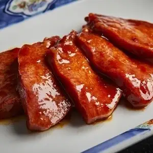 Raw Beef Tongue with Sauce