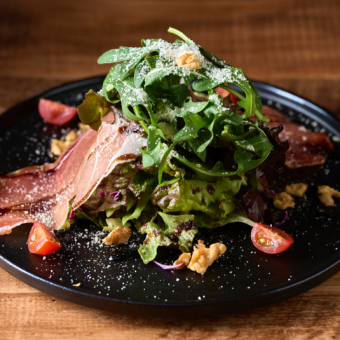 Raw Ham Salad ~Balsamic Dressing~ / Schinkenspeck Salad