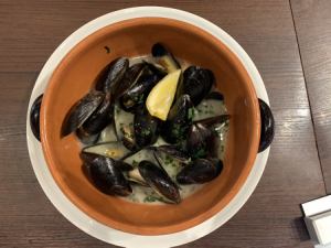 Canadian Mussels Steamed in White Wine