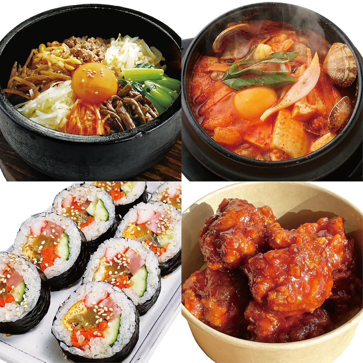 [Eat-in, take-out, bento boxes, and side dishes available] You can easily enjoy classic Korean dishes!