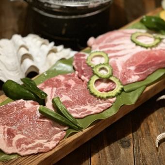 【世界三大黒豚】島黒豚アグー備長炭七輪炭焼きバーベキュー