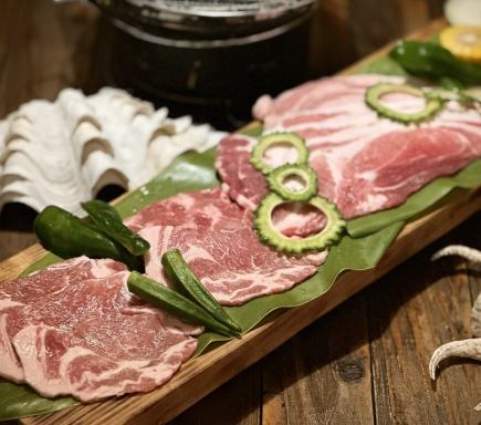 【世界三大黒豚】島黒豚アグー備長炭七輪炭焼きバーベキュー