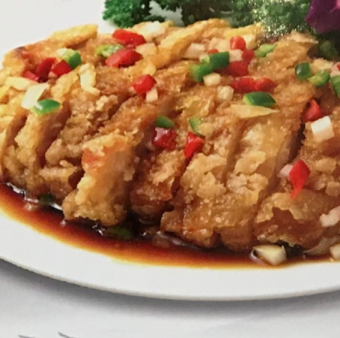 揚げ鶏肉の特製ソース掛け■ 中辛 ■