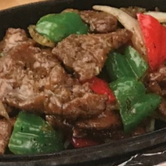 牛肉の鉄板焼き