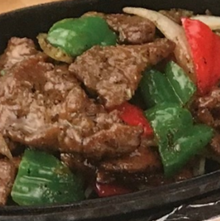牛肉の鉄板焼き