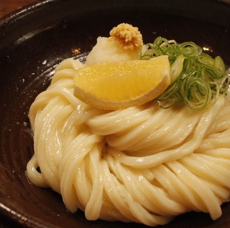 Raw soy sauce udon