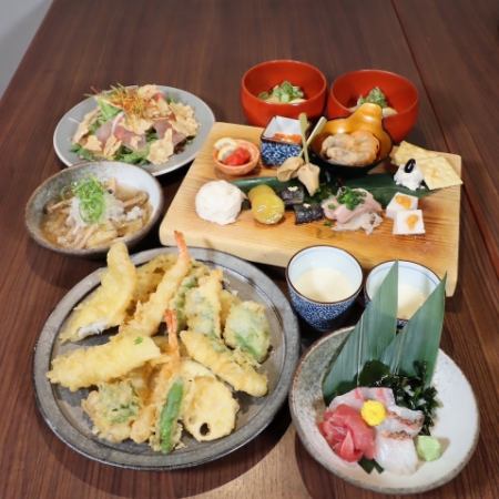 天ぷら贅沢尽くし「匠技」コース(飲み放題90分付)