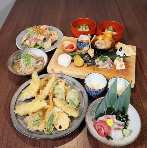 Tempura Luxury "Takumigi" Course (Includes 90 minutes of all-you-can-drink)