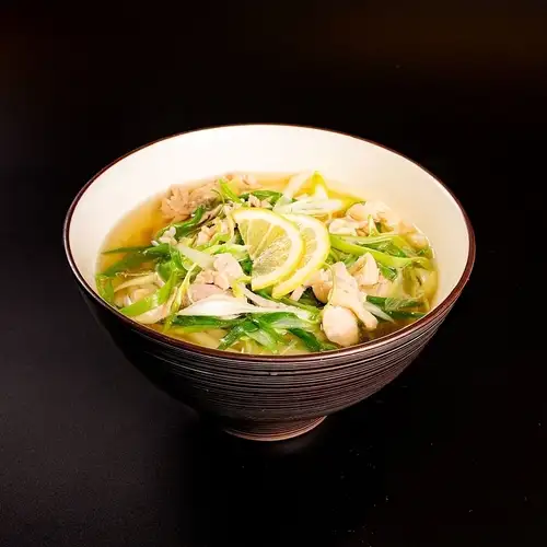 九条葱の鶏塩南蛮うどん