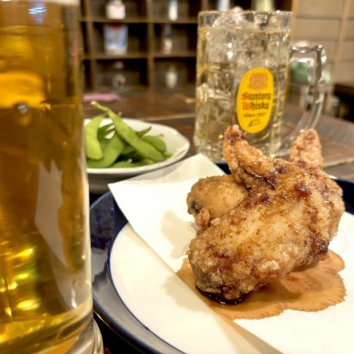 *Only from 17:00 to 19:00! *Eat chicken wings and have a party at the bar!! 1 hour all-you-can-drink course 1500 yen