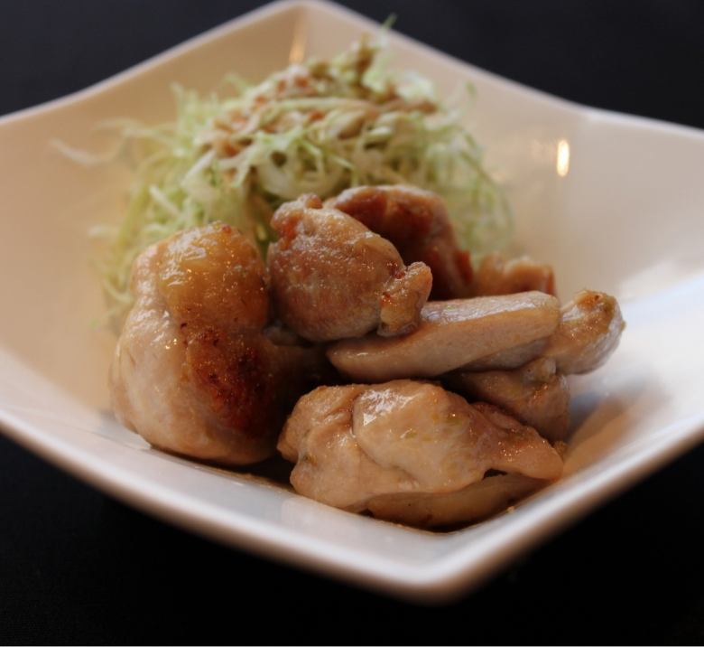 【鶏】鶏ゆず胡椒焼／鶏塩ねぎ炒め