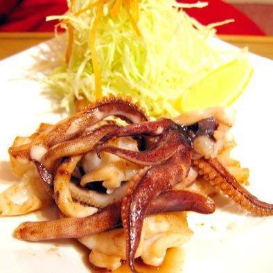 【海鮮】イカゲソ塩焼き／イカゲソバター