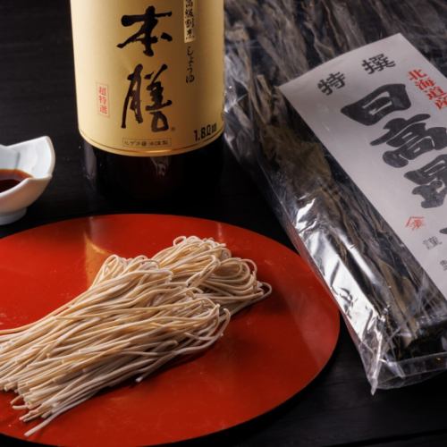 丹精を込めた香ばしい蕎麦
