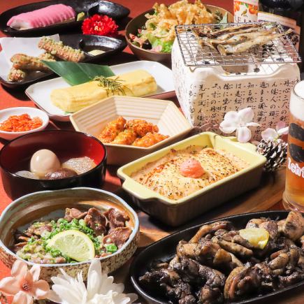 ≪전일 OK≫【B코스】3H 식음방+야키토리 첨부!푸드 50종×음료 100종★4000엔