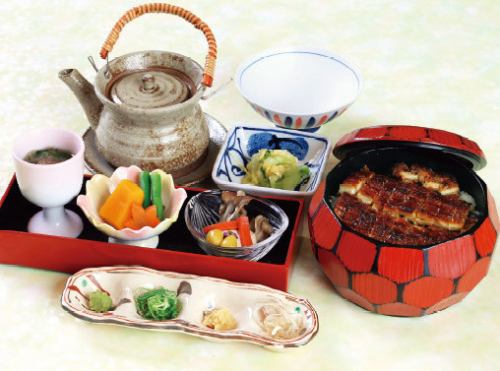 Eel and rice set