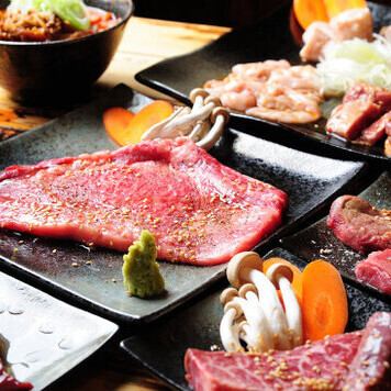 【歓送迎会贅沢コース】コスパ&満腹◎贅沢お肉をたっぷり全10品+（乾杯ビール付）2H飲み放題付♪