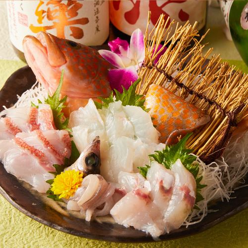 深海魚を使用したお刺身