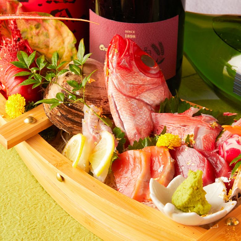 【超豪華】板長のおまかせ七点盛り合わせ