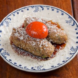 チーズつくね卵黄のせ