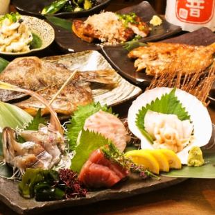 ～1/3后预约请点击这里～ 【精彩套餐】使用黑喉蓝鳍金枪鱼和鲜鱼制作的5种生鱼片套餐！