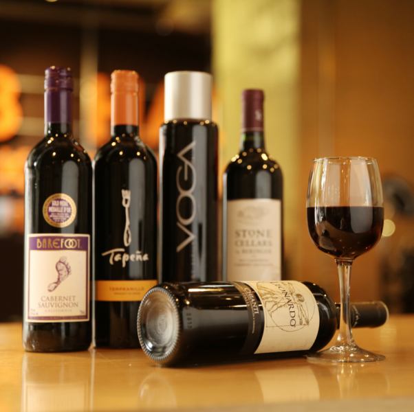 Various bottle wines