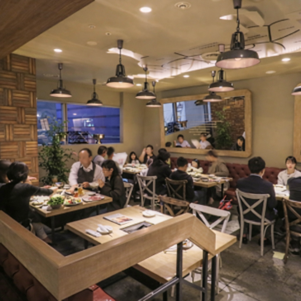 スタイリッシュな店内は煙を気にせずＯＫ!!黒毛和牛希少部位も!!