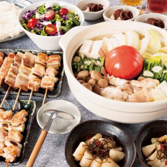 ★激推しトマト味♪★ もつ鍋コース!全10品120分生ビール込み飲み放題付き!